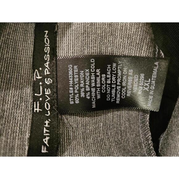 NWT F.L.P Faith Love & Passion XXL Grey sleeveless midi dress - Picture 3 of 3